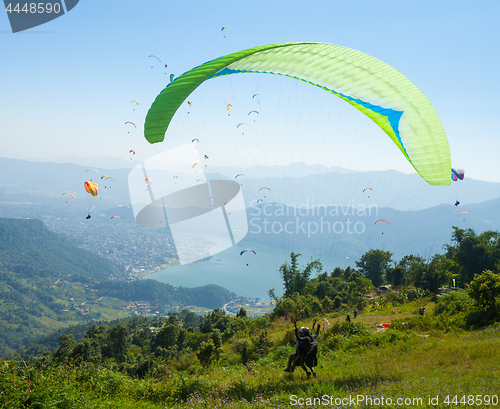 Image of Paragliding over Pokhara, Nepal