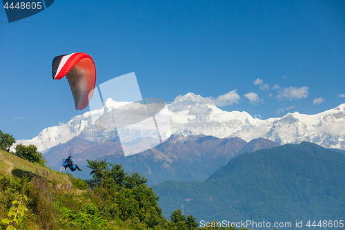 Image of Paragliding over Pokhara, Nepal