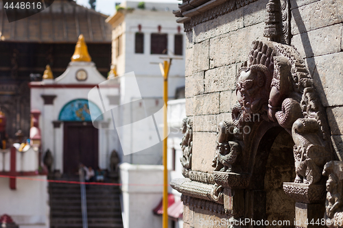 Image of Temple detail, Pashupatinath