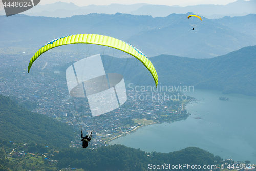 Image of Paragliding over Pokhara, Nepal