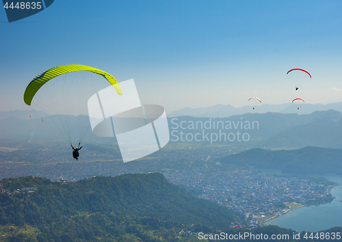 Image of Paragliding over Pokhara, Nepal