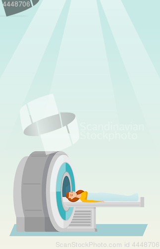 Image of Magnetic resonance imaging vector illustration.