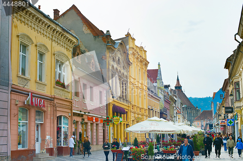 Image of Brasov Old Town street. Romania
