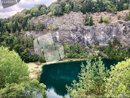 Image of Hoewenegg lake and nature reserve in a former volcanic crater