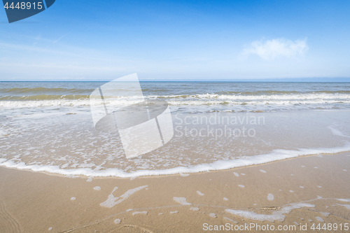 Image of Waves coming in on a Scandinavian beach