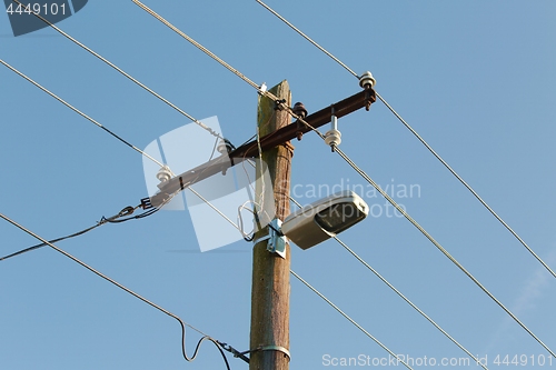 Image of Electric line post