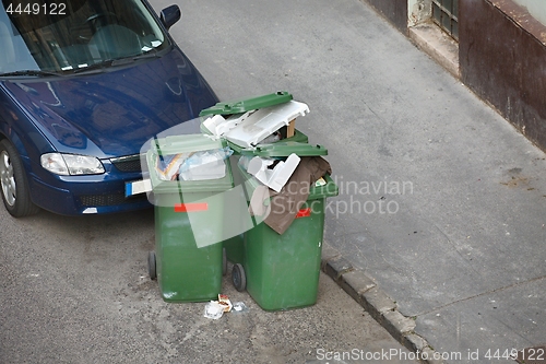 Image of Garbage Container Full