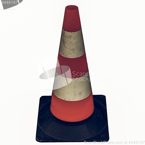 Image of Vintage looking Traffic cone