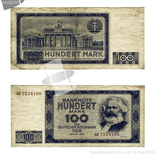 Image of Vintage DDR banknote