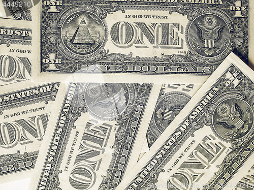 Image of Vintage Dollar notes 1 Dollar