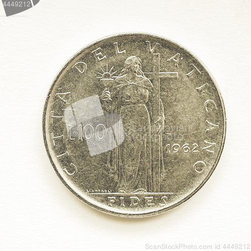 Image of Vintage Vatican lira coin