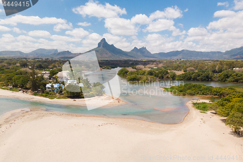 Image of Rampart River in Tamarin, Black River. Mauritius Island.