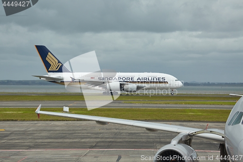 Image of Airbus A380 Taking off