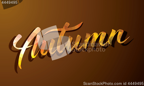 Image of Vector Polygonal Autumn Background