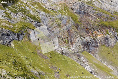 Image of Deatil of Rocks from the Circus of Troumouse - Pyrenees Mountain