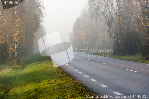 Image of Misty road in the morning