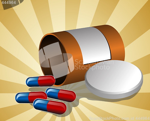Image of Illustration of open pillbox with pills