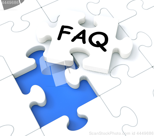 Image of FAQ Puzzle Shows Inquiries And Questions