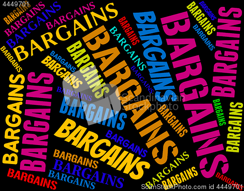 Image of Bargains Word Represents Offers Promotion And Save