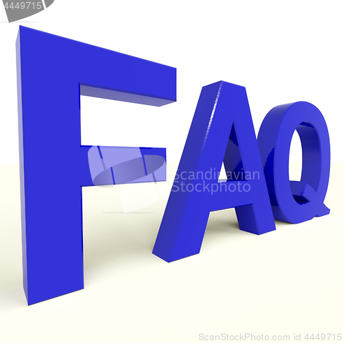 Image of FAQ Word Showing Information And Answers