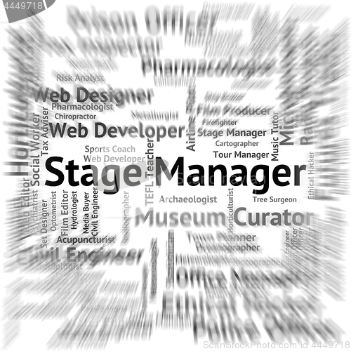 Image of Stage Manager Represents Live Event And Broadway