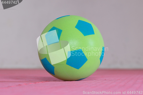 Image of Shot of a green foam ball
