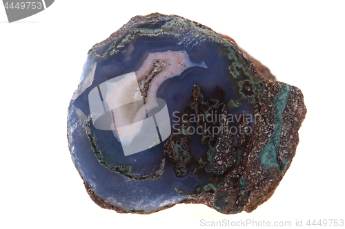 Image of natural agate isolated