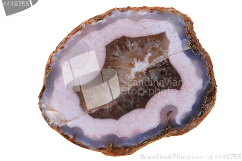 Image of natural agate isolated