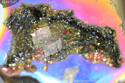 Image of rainbow crystal texture