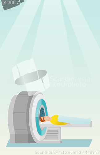 Image of Magnetic resonance imaging vector illustration.