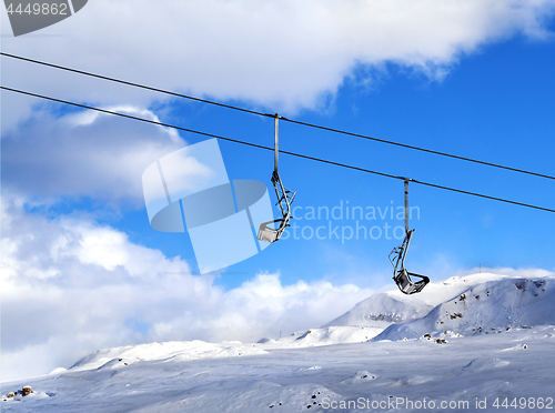 Image of Chair-lift at ski resort