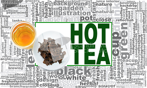 Image of Hot tea word cloud