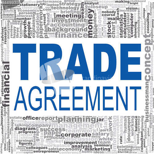 Image of Trade agreement word cloud