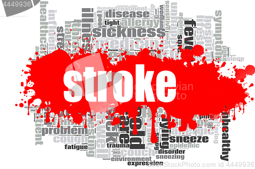 Image of Stroke word cloud design