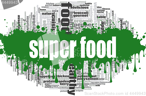 Image of Super food word cloud