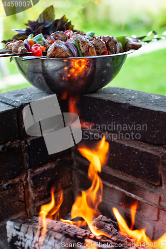Image of Shashlik And Fire