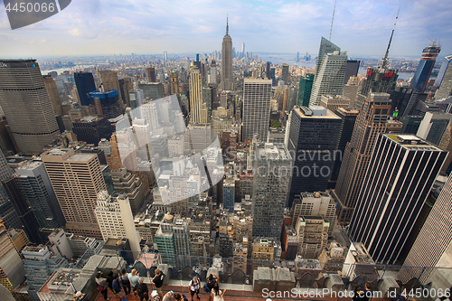 Image of New York, USA – August 23, 2018: View of the Empire State Buil