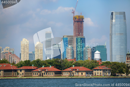 Image of Panoramic view of New Jersey City skylines