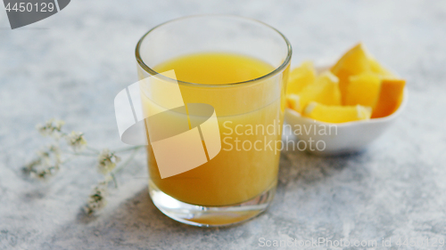 Image of Glass of fresh orange juice