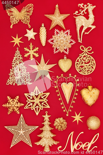 Image of Gold Christmas Decorations