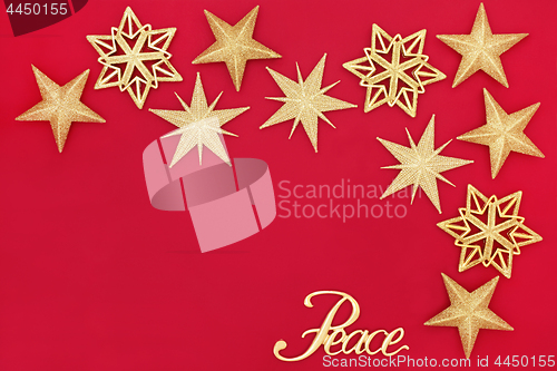 Image of Christmas Abstract Peace Background