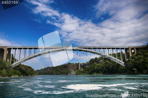 Image of View of Rainbow International Bridge, which connects Usa and Can