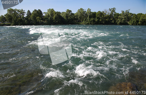 Image of View of Niagara river from Riverway street in New York State, US