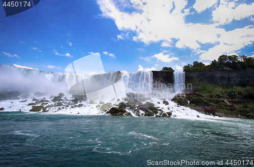 Image of Bautiful view of Niagara Falls, New York State, USA