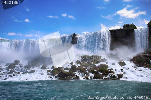 Image of Bautiful view of Niagara Falls, New York State, USA