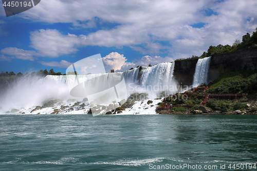 Image of Bautiful view of Niagara Falls, New York State, USA