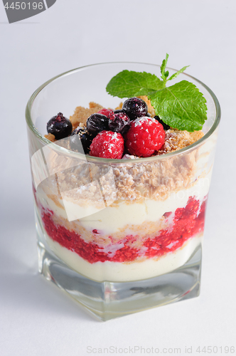 Image of Berry parfait with ice cream