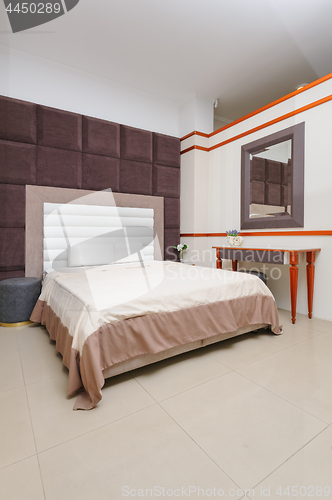 Image of Trendy minimalist bedroom
