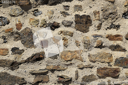 Image of Texture of very old stone wall