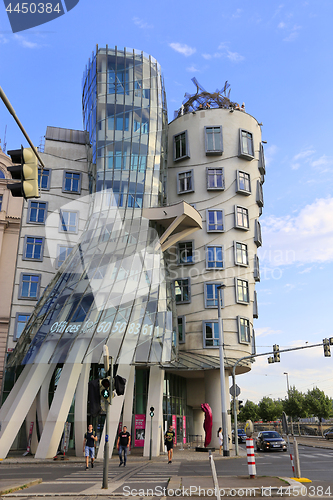 Image of Dancing House (Ginger and Fred). Modern Architecture in Prague, 